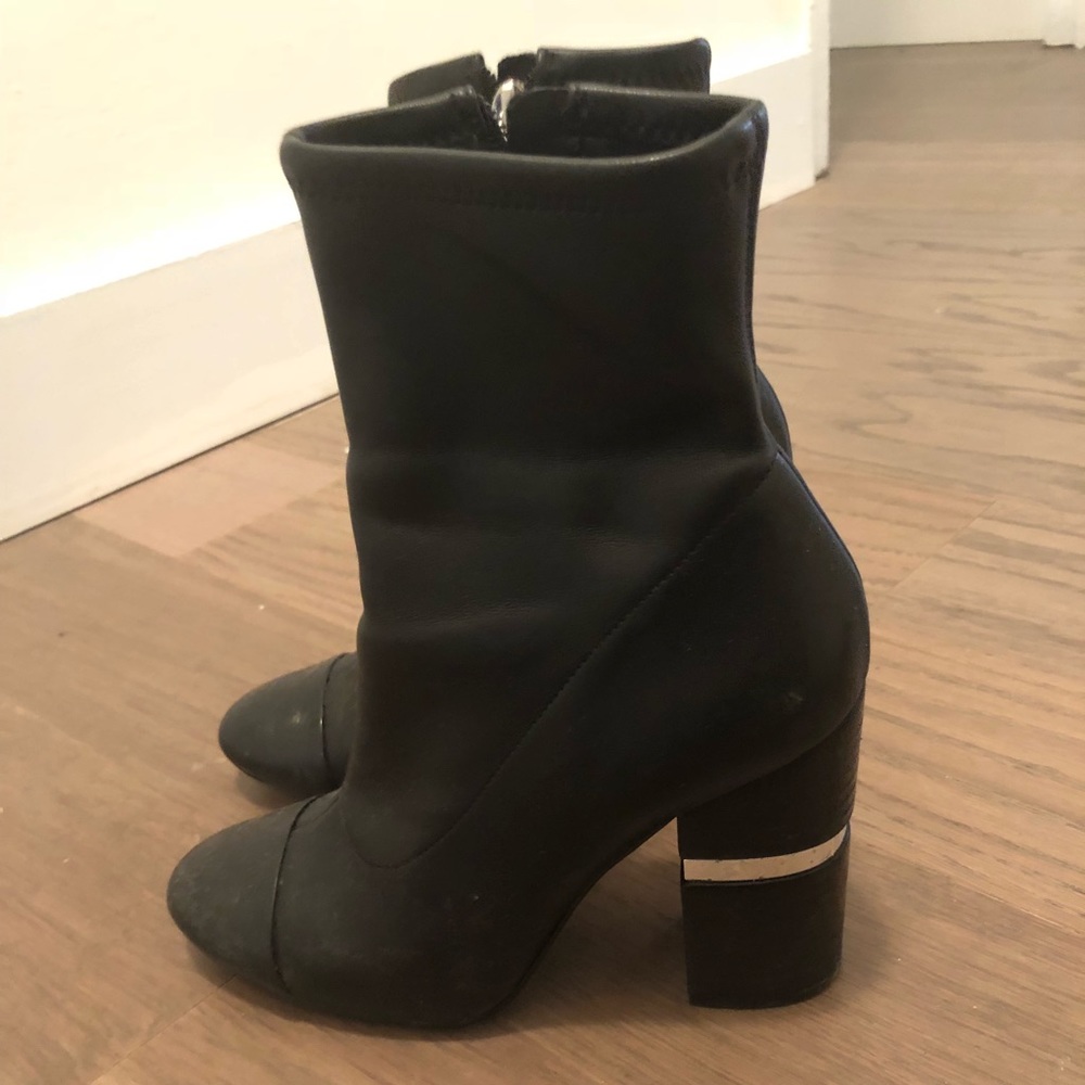 Marc fischer black leather booties